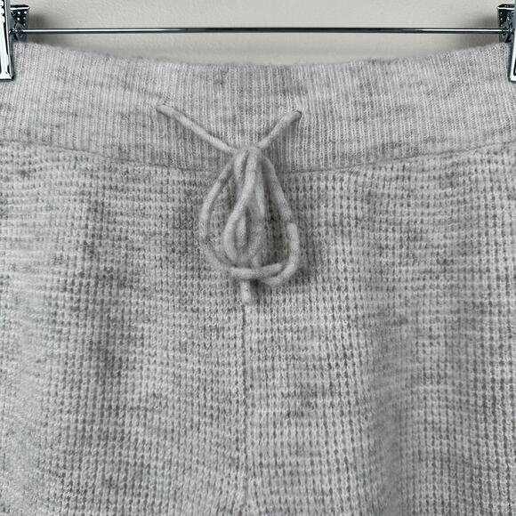 Intimately Free People Waffle Knit Shorts Sweater Wool Blend Lounge Comfy Gray L - Picture 2 of 7